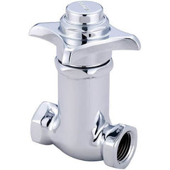 Central Brass 0331-1/2 Urinal Valve Self Closing 1/2 Inch Polished Chrome Cast Brass for Toilet