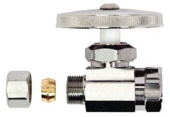 Brasscraft OR10X-C Lead-Free Multi-Turn Straight Supply Stop Valve 3/8 Inch x 3/8 Inch