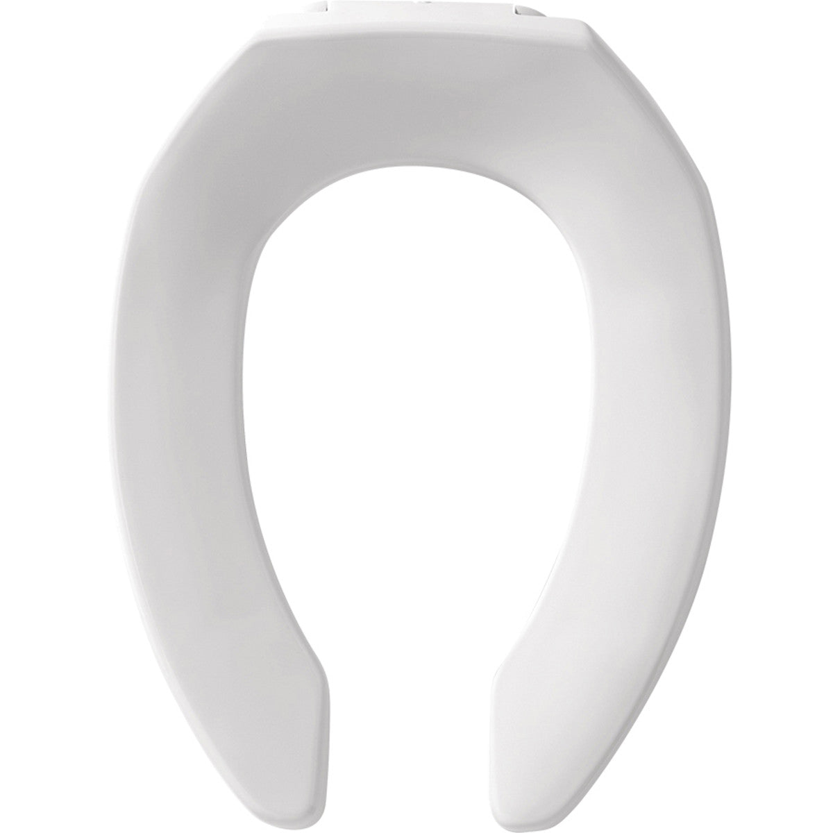 Church 295CT000 Plastic Toilet Seat Elongated Open Front Check Hinge White