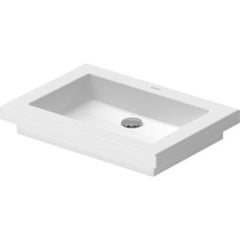 Duravit 0317580000 Lavatory Sink 2nd Floor Washbowl Power 22-7/8 x 16-3/8 Inch Rectangle White