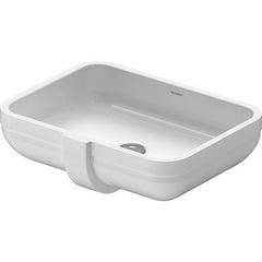 Duravit 0457480000 Happy D.2 20-47/100 x 15-4/25 in. Rectangular Undermount Bathroom Sink in White