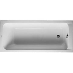 Duravit 700096000000090 D-Code 63 x 27-1/2 in. Soaker Drop-In Bathtub with Reversible Drain