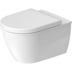 Duravit 25450900921 Toilet Darling New WonderGliss Surface Treatment White Elongated 13-5/8 Inch 14-3/8 Inch