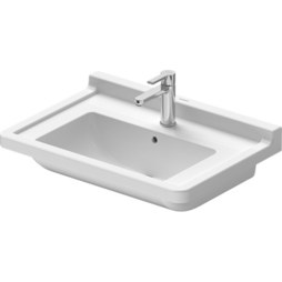 Duravit 0304700030 Lavatory Sink Starck 3 Wall Mount with Overflow 27-1/2 x 19-1/4 Inch