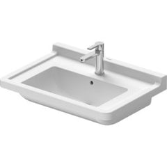 Duravit 0304700030 Lavatory Sink Starck 3 Wall Mount with Overflow 27-1/2 x 19-1/4 Inch