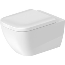 Duravit 2222092092 Toilet Happy D.2 1 Piece HygieneGlaze Rimless White Elongated 1.6 GPF