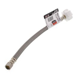 Fluidmaster PRO1T12CS Pro Series 3/8 x 7/8 x 12 in. Braided Stainless Toilet Flexible Water Connector