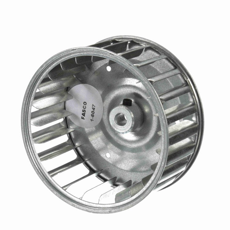 Fasco 1-6047 Blower Wheel Single Inlet 4-1/4 x 2 Inch Counterclockwise 5/16 Inch Galvanized Steel