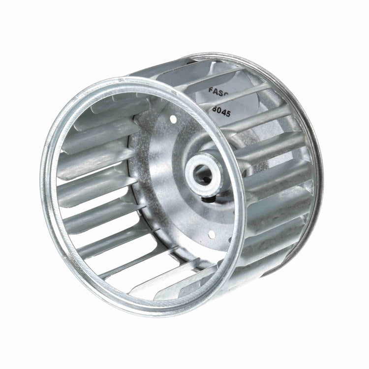 Fasco 1-6045 Blower Wheel Single Inlet 3-3/4 x 2-1/2 Inch Counterclockwise 5/16 Inch Galvanized Steel