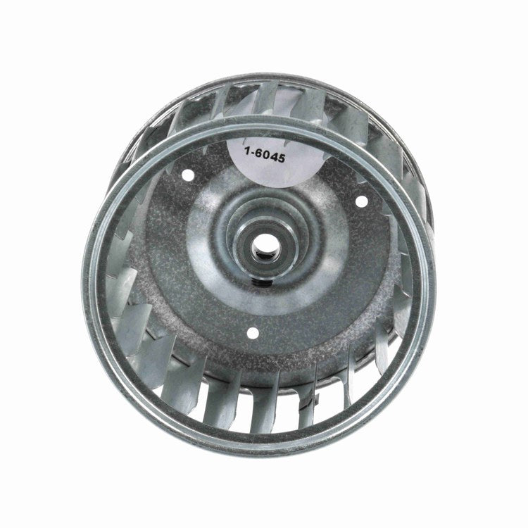 Fasco 1-6045 Blower Wheel Single Inlet 3-3/4 x 2-1/2 Inch Counterclockwise 5/16 Inch Galvanized Steel