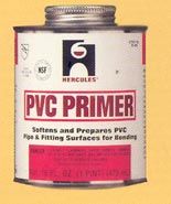 Hercules 60453 PVC Professional Grade Low VOC Clear Primer 4 Ounce