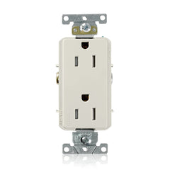 Leviton TDR15-T Receptacle Tamper Resistant 15A 125V NEMA 5-15R