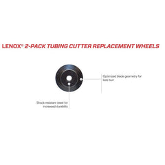 Lenox 21191TCW158P2 Tubing Cutter Wheel For Plastic Replacement