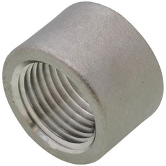 Merit Brass K411H-08 Half Coupling 1/2 in Nominal FNPT End Style 150 lb 304/304L Stainless Steel