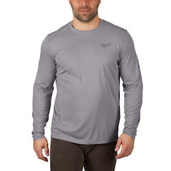 Milwaukee 415G-2X WORKSKIN Lightweight Performance Shirt - Long Sleeve - Gray 2X