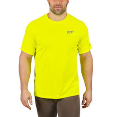 Milwaukee 414HV-XL Workskin Lightweight Performance Shirt - Short Sleeve - Hi Vis XL