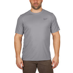 Milwaukee 414G-M WORKSKIN Lightweight Performance Shirt - Short Sleeve - Gray M