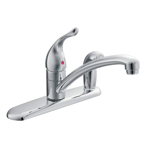 Moen 67434 Chateau Single Handle Kitchen Faucet with Side Spray