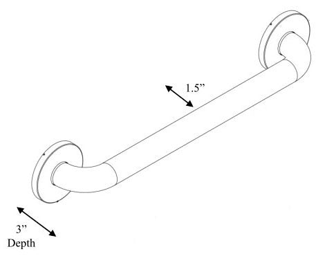 Moen 8742 Grab Bar 42 Inch 1-1/4 Inch Stainless Steel