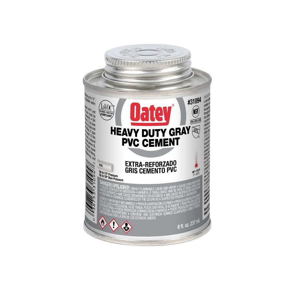 Oatey 31094 8 oz. Plastic Grey Pipe Cement