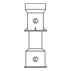 Sigma VB262 Cast Iron Two-Piece Screw Valve Box with Water Lid 27 to 37 in