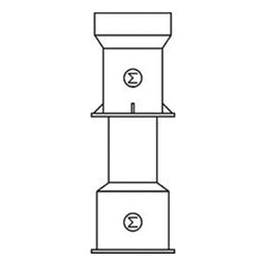 Sigma VB262 Cast Iron Two-Piece Screw Valve Box with Water Lid 27 to 37 in