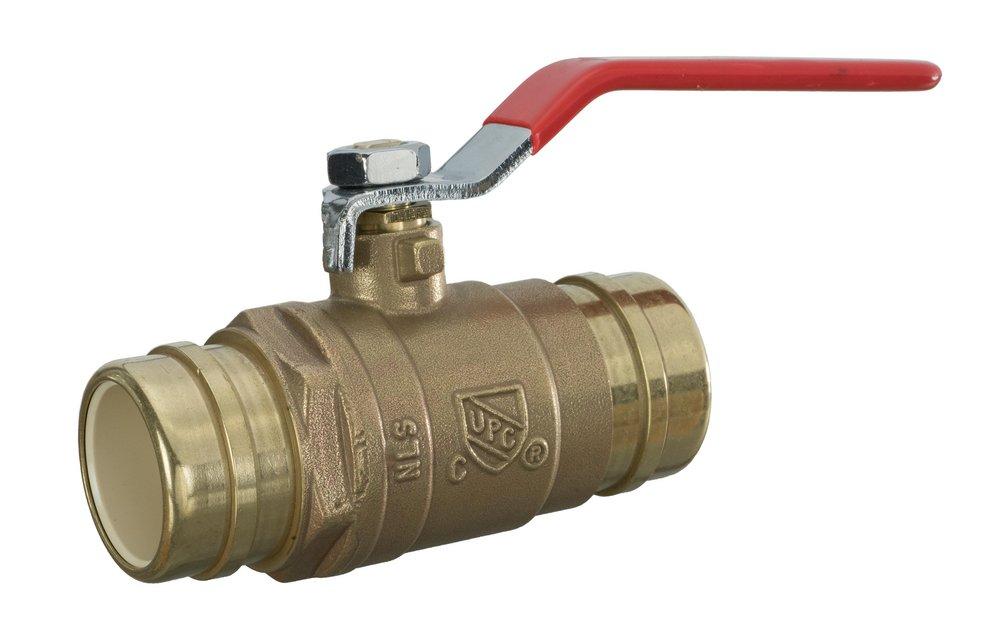 Sioux Chief 648-CG6FP 648 Series 1-1/2 in. Brass Full Port Solvent Weld Ball Valve