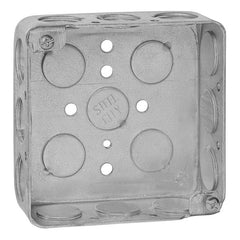 Steel City 521511/23/4 Square Outlet Box 4 Inch Drawn 1/2 & 3/4 KO's