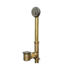 Watco 502-TQ-BRS-CP Quick Adjust 16 in. Brass Trip Lever Drain in Polished Chrome