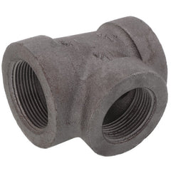 Ward 1DX1BX1B.BCT Black Cast Iron Reducing Tee 1-1/2 x 1-1/4 x 1-1/4 in