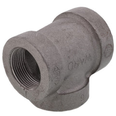 Ward 1DX1BX1B.BCT Black Cast Iron Reducing Tee 1-1/2 x 1-1/4 x 1-1/4 in