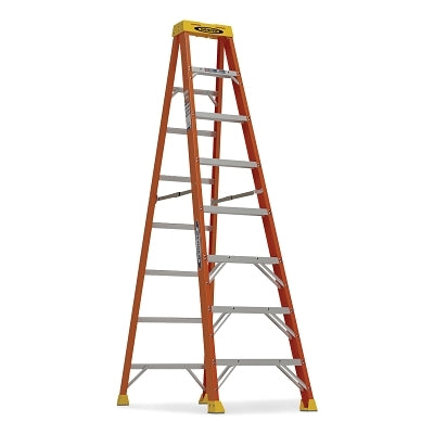 Werner 6108 8ft Fiberglass Stepladder 300lb Load Capacity