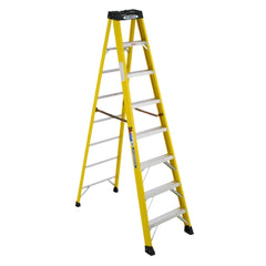 Werner 6108 8ft Fiberglass Stepladder 300lb Load Capacity