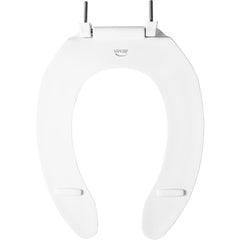 Bemis 1055SSC-000 Elongated Plastic Open Front Less Cover Toilet Seat