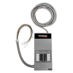 Generac RXG10EZA1 Automatic Pre-Wired Transfer Switch With 10-Circuit Load Center, 120/240 V, 50 A, 12000 W