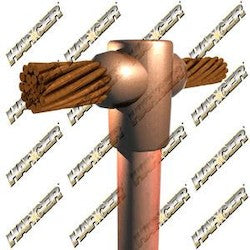 Harger Lightning & Grounding GO342/0B 2/0 AWG 3/4 Inch Cable to Ground Rod