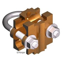 Harger Lightning & Grounding 305 Ground Rod Clamp - U Bolt