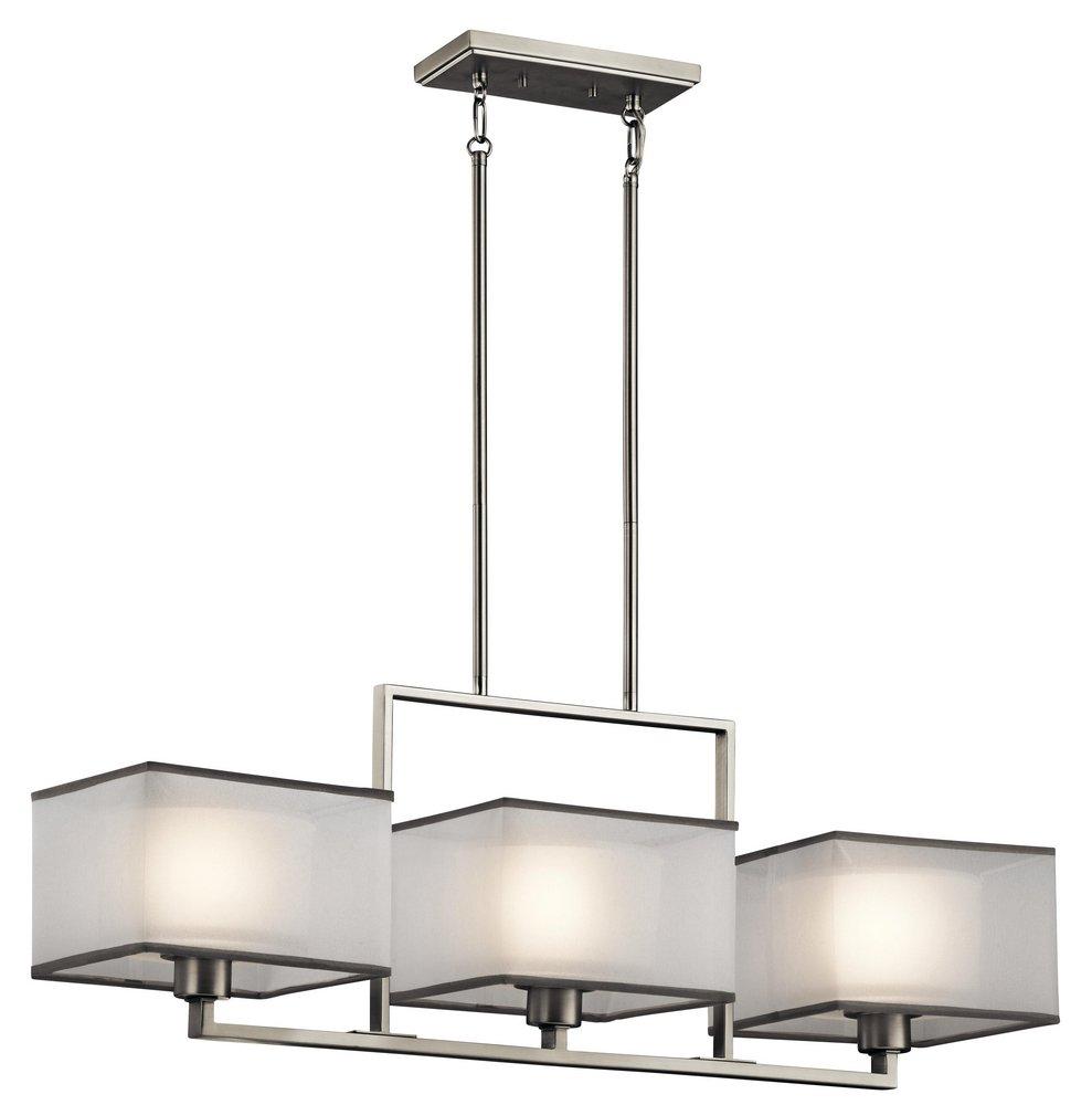 Kichler Lighting 43437NI Kailey 60W 3-Light Medium Chandelier in Brushed Nickel