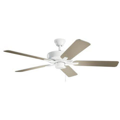 Kichler Lighting 330018WH Basics Pro 52W 5-Blade Ceiling Fan in White