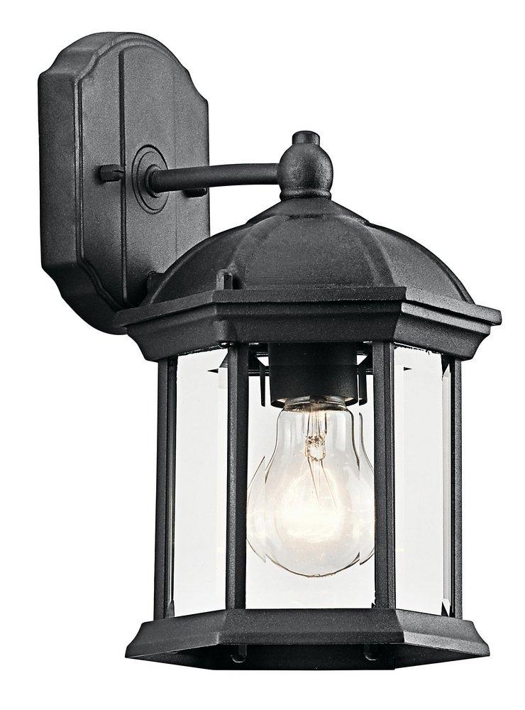 Kichler Lighting 49183BK Barrie 100W 1-Light Outdoor Wall Lantern in Black