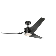 Kichler Lighting 310155SBK Rana 17W 3-Blade LED Ceiling Fan with 60 in. Blade Span