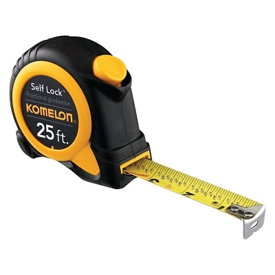 Komelon SL2925 Self Lock Speed Mark Tape, 25 ft x 1 in Nylon Coated Steel Blade