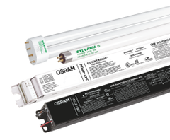 LEDVANCE QHE4X54T5HOUNVPSNHTSCLDOE/52665 SYLVANIA HIGH EFFICIENCY 4 LAMP PROGRAM START UNV VOLTAGE WITH LEADS IN A 10 PACK