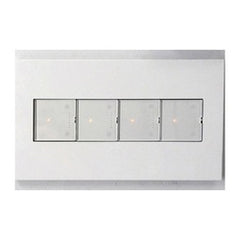 Legrand AWP4GWH4 Pass & Seymour AWP4G-WH4 4-Gang 2-Module Wall Plate Gloss White