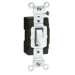 Leviton 5501-LHW Toggle Switch 15 Amp 120 Volt