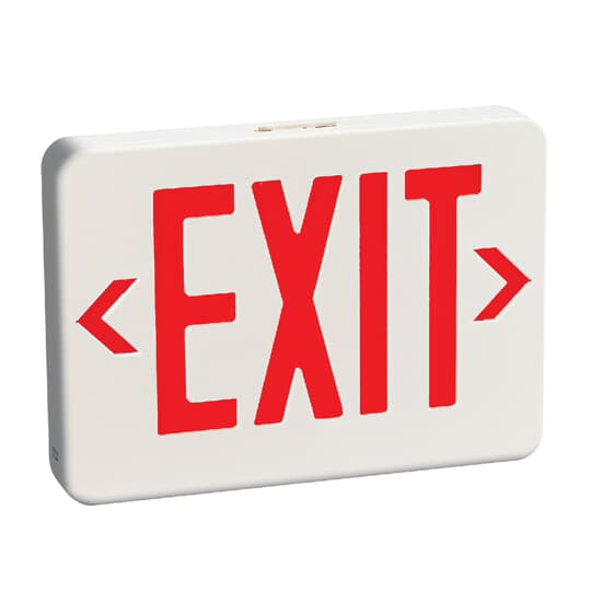 Light Alarm QLX500RN 120/277 VAC LED Thermoplastic Exit Sign