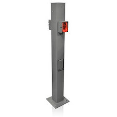 Leviton EVPED-2 Pedestal Mounting Pole and Base for Evr-Green EVR30-B1C, EVR40-B2C, and EVR30-R2C