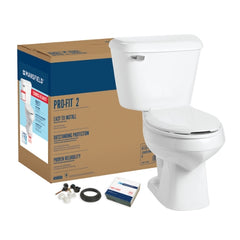 Mansfield Plumbing 135CTK Mansfield Pro-Fit 2 1.6 Elongated Complete Toilet Kit, White