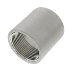 Merit Brass K411-20 Pipe Coupling, 1-1/4 in Nominal, FNPT End Style, 150 lb, 304/304L Stainless Steel