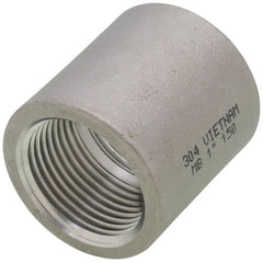 Merit Brass K411-16 Pipe Coupling, 1 In Nominal, FNPT End Style, 150 lb, 304/304L Stainless Steel